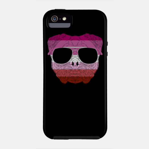 2982127_0-43 Pug Dog Face Gay Pride Lesbian Rainbow Flag with Sunglasses