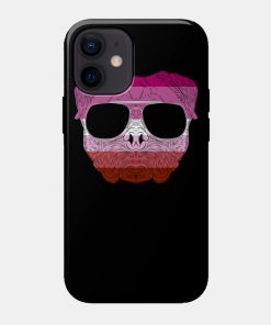 Lesbian Cases - Pug Dog Face Gay Pride Lesbian Rainbow Flag with Sunglasses Phone Case TP1503 16 - Lesbian Flag Pug Dog Face Gay Pride Lesbian Rainbow Flag with Sunglasses