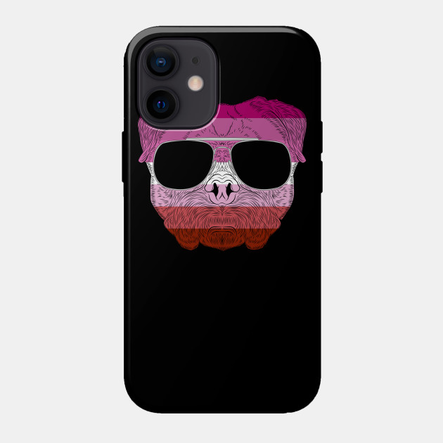 2982127_0-44 Pug Dog Face Gay Pride Lesbian Rainbow Flag with Sunglasses