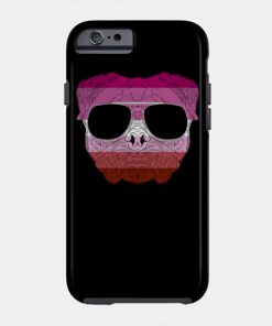 Lesbian Cases - Pug Dog Face Gay Pride Lesbian Rainbow Flag with Sunglasses Phone Case TP1503 17 - Lesbian Flag Pug Dog Face Gay Pride Lesbian Rainbow Flag with Sunglasses