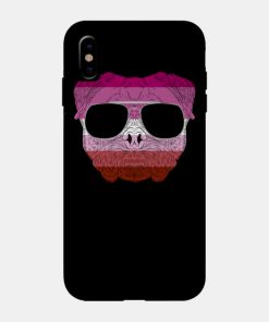 Lesbian Cases - Pug Dog Face Gay Pride Lesbian Rainbow Flag with Sunglasses Phone Case TP1503 18 - Lesbian Flag Pug Dog Face Gay Pride Lesbian Rainbow Flag with Sunglasses