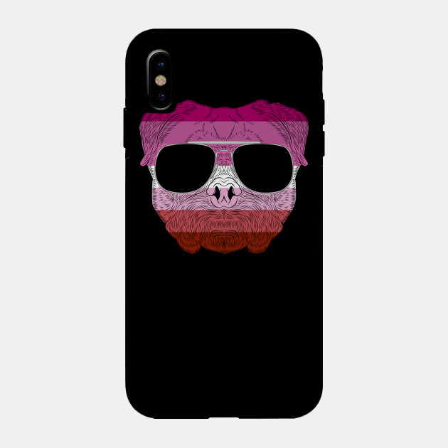2982127_0-46 Pug Dog Face Gay Pride Lesbian Rainbow Flag with Sunglasses