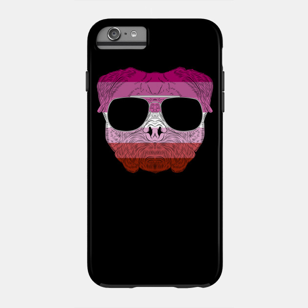 2982127_0-47 Pug Dog Face Gay Pride Lesbian Rainbow Flag with Sunglasses