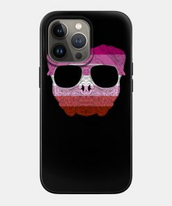 Lesbian Cases - Pug Dog Face Gay Pride Lesbian Rainbow Flag with Sunglasses Phone Case TP1503 20 - Lesbian Flag Pug Dog Face Gay Pride Lesbian Rainbow Flag with Sunglasses