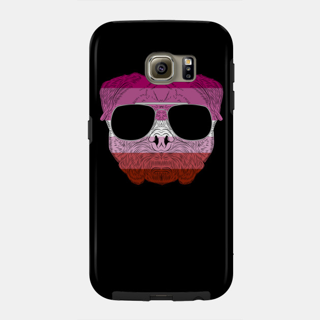 2982127_0-49 Pug Dog Face Gay Pride Lesbian Rainbow Flag with Sunglasses