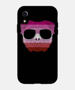 Lesbian Cases - Pug Dog Face Gay Pride Lesbian Rainbow Flag with Sunglasses Phone Case TP1503 22 - Lesbian Flag Pug Dog Face Gay Pride Lesbian Rainbow Flag with Sunglasses