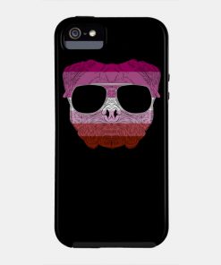 Lesbian Cases - Pug Dog Face Gay Pride Lesbian Rainbow Flag with Sunglasses Phone Case TP1503 24 - Lesbian Flag Pug Dog Face Gay Pride Lesbian Rainbow Flag with Sunglasses