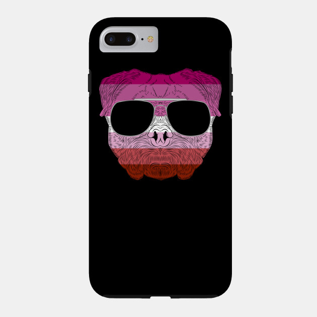 2982127_0-56 Pug Dog Face Gay Pride Lesbian Rainbow Flag with Sunglasses