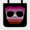 Pug Dog Face Gay Pride Lesbian Rainbow Flag with Sunglasses