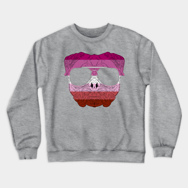 2982127_0-73 Pug Dog Face Gay Pride Lesbian Rainbow Flag with Sunglasses