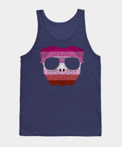 Lesbian Tank Tops - Pug Dog Face Gay Pride Lesbian Rainbow Flag with Sunglasses Tank Top TP1503 3 - Lesbian Flag Pug Dog Face Gay Pride Lesbian Rainbow Flag with Sunglasses