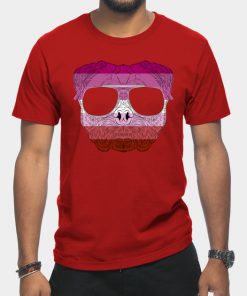 Lesbian T-Shirts - Pug Dog Face Gay Pride Lesbian Rainbow Flag with Sunglasses T-Shirt TP1503 9 - Lesbian Flag Pug Dog Face Gay Pride Lesbian Rainbow Flag with Sunglasses