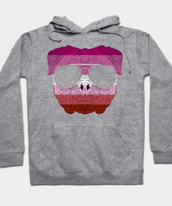 Lesbian Hoodies - Pug Dog Face Gay Pride Lesbian Rainbow Flag with Sunglasses Hoodie TP1503 4 - Lesbian Flag Pug Dog Face Gay Pride Lesbian Rainbow Flag with Sunglasses