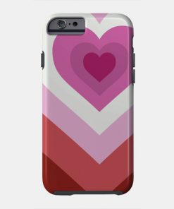 Lesbian Cases - Lesbian Heart Phone Case TP1503 17 - Lesbian Flag Lesbian Heart