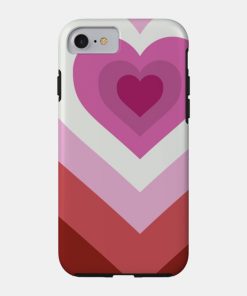 Lesbian Cases - Lesbian Heart Phone Case TP1503 26 - Lesbian Flag Lesbian Heart