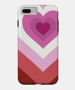 Lesbian Cases - Lesbian Heart Phone Case TP1503 28 - Lesbian Flag Lesbian Heart