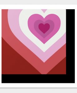 Lesbian Posters - Lesbian Heart Poster TP1503 3 - Lesbian Flag Lesbian Heart