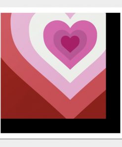 Lesbian Posters - Lesbian Heart Poster TP1503 4 - Lesbian Flag Lesbian Heart