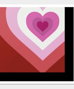 Lesbian Posters - Lesbian Heart Poster TP1503 5 - Lesbian Flag Lesbian Heart