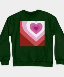 Lesbian Sweatshirts - Lesbian Heart Sweatshirt TP1503 3 - Lesbian Flag Lesbian Heart