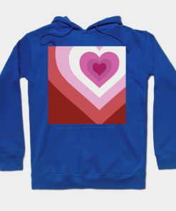 Lesbian Hoodies - Lesbian Heart Hoodie TP1503 4 - Lesbian Flag Lesbian Heart