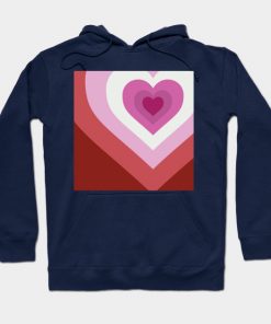 Lesbian Hoodies - Lesbian Heart Hoodie TP1503 5 - Lesbian Flag Lesbian Heart