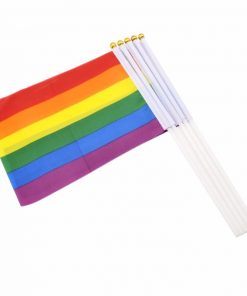 50 Pieces Rainbow Hand Held Flags PN0112 2 - Lesbian Flag 50 pcs Geminbowl Rainbow flag Hand Waving Gay Pride LGBT parade Les Bunting 14x21cm Geminbowl Brand 4f03cdf3 d4d9 471c 8778 4d21181912ed - Lesbian Flag