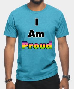 Lesbian T-Shirts - I am Proud (Lesbian) T-Shirt TP1503 10 - Lesbian Flag I am Proud (Lesbian)