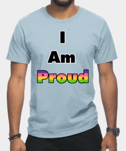 Lesbian T-Shirts - I am Proud (Lesbian) T-Shirt TP1503 12 - Lesbian Flag I am Proud (Lesbian)