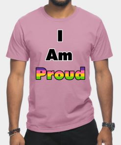 Lesbian T-Shirts - I am Proud (Lesbian) T-Shirt TP1503 13 - Lesbian Flag I am Proud (Lesbian)
