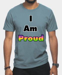 Lesbian T-Shirts - I am Proud (Lesbian) T-Shirt TP1503 14 - Lesbian Flag I am Proud (Lesbian)