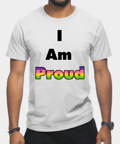 Lesbian T-Shirts - I am Proud (Lesbian) T-Shirt TP1503 3 - Lesbian Flag I am Proud (Lesbian)