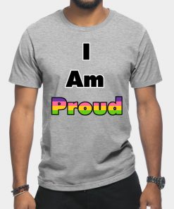 Lesbian T-Shirts - I am Proud (Lesbian) T-Shirt TP1503 5 - Lesbian Flag I am Proud (Lesbian)