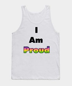 Lesbian Tank Tops - I am Proud (Lesbian) Tank Top TP1503 3 - Lesbian Flag I am Proud (Lesbian)