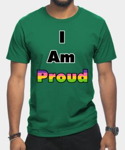 Lesbian T-Shirts - I am Proud (Lesbian) T-Shirt TP1503 6 - Lesbian Flag I am Proud (Lesbian)