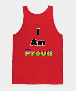 Lesbian Tank Tops - I am Proud (Lesbian) Tank Top TP1503 4 - Lesbian Flag I am Proud (Lesbian)