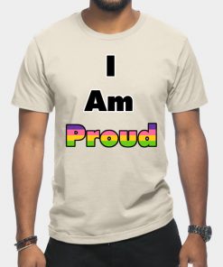 Lesbian T-Shirts - I am Proud (Lesbian) T-Shirt TP1503 7 - Lesbian Flag I am Proud (Lesbian)