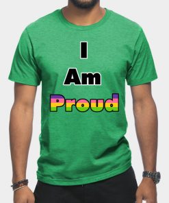 Lesbian T-Shirts - I am Proud (Lesbian) T-Shirt TP1503 8 - Lesbian Flag I am Proud (Lesbian)