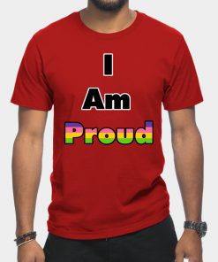 Lesbian T-Shirts - I am Proud (Lesbian) T-Shirt TP1503 9 - Lesbian Flag I am Proud (Lesbian)