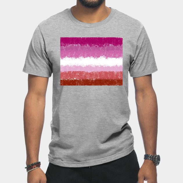 5043410_0-2 Lesbian Flag Crosshatch Design