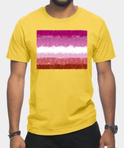 Lesbian T-Shirts - Lesbian Flag Crosshatch Design T-Shirt TP1503 20 - Lesbian Flag Lesbian Flag Crosshatch Design