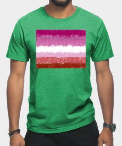Lesbian T-Shirts - Lesbian Flag Crosshatch Design T-Shirt TP1503 23 - Lesbian Flag Lesbian Flag Crosshatch Design