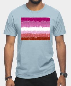 Lesbian Flag Crosshatch Design