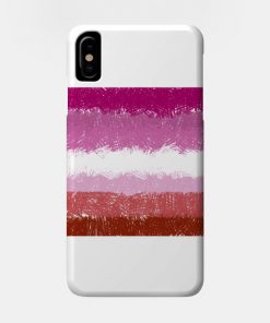 Lesbian Flag Crosshatch Design