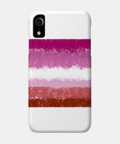 Lesbian Flag Crosshatch Design
