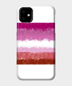 Lesbian Flag Crosshatch Design