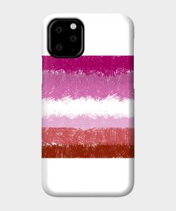 Lesbian Flag Crosshatch Design