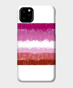 Lesbian Flag Crosshatch Design