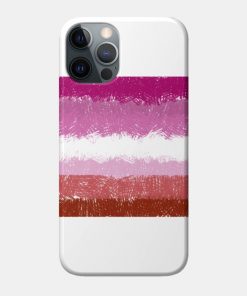 Lesbian Flag Crosshatch Design