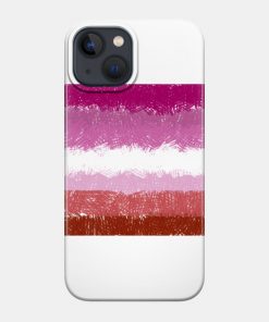 Lesbian Flag Crosshatch Design